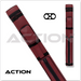 Action AC22 2x2 Hard Cue Case - Burgundy
