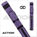 Action AC22 2x2 Hard Cue Case - Purple