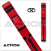 Action AC22 2x2 Hard Cue Case - Red