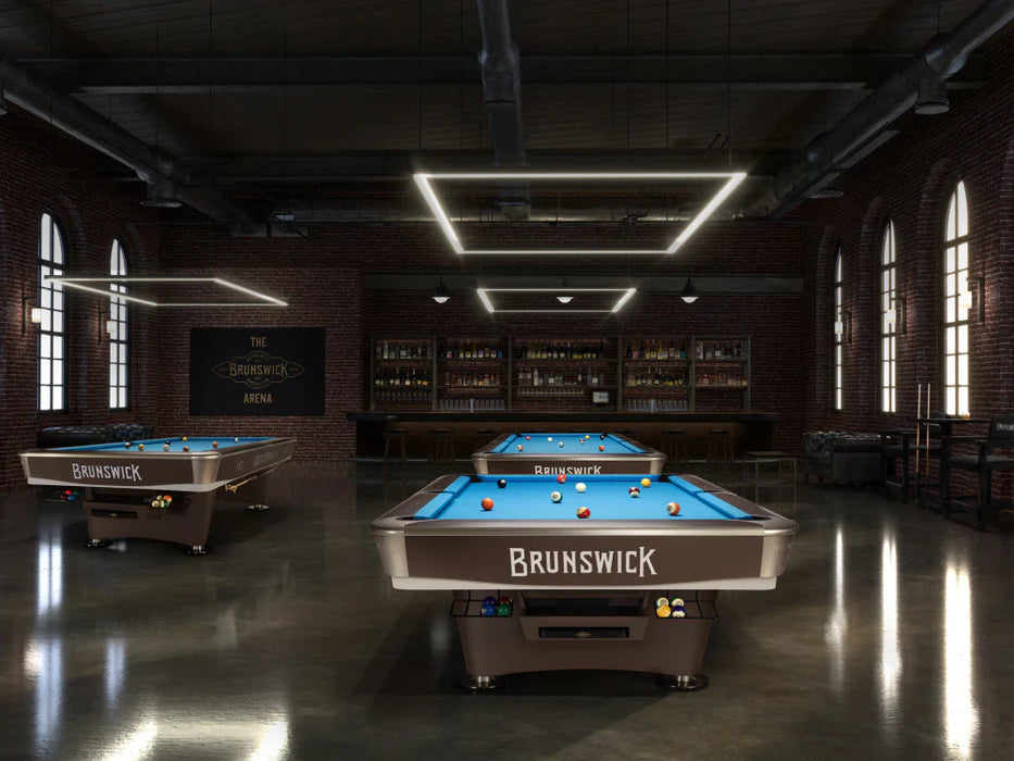 Gold Crown VII 9' Pool Table - Classic Brown