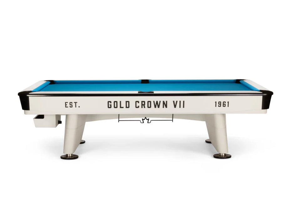 Gold Crown VII 9' Pool Table - Modern White