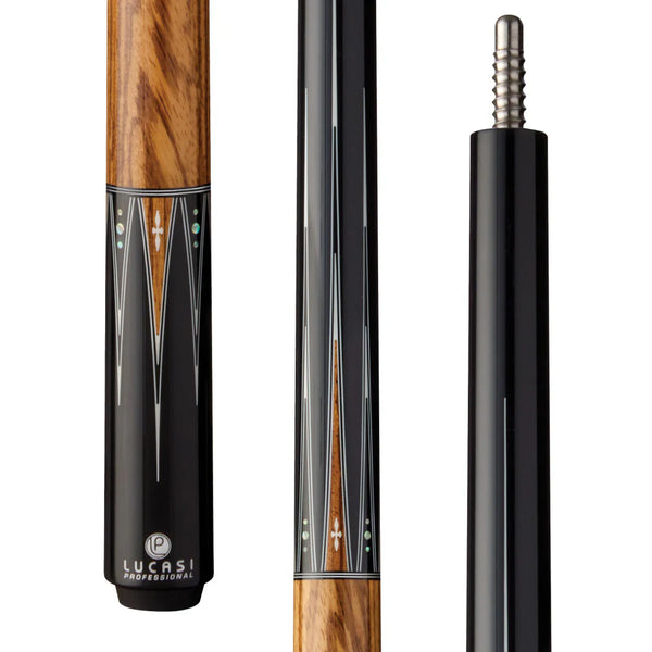 Lucasi Pro OD Series - Zebrawood Cue Butt Only — Billiards.com, Inc