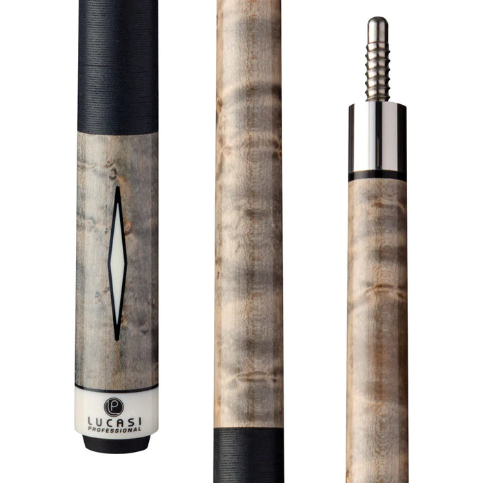 Lucasi Pro Series - Grey Wash Birdseye Maple Cue Butt Only