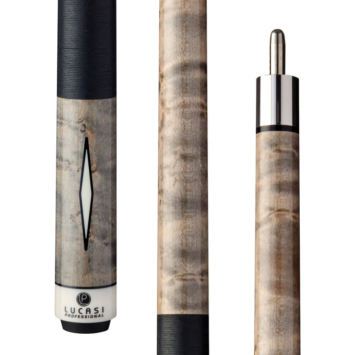 Lucasi Pro Series - Grey Wash Birdseye Maple Cue Butt Only