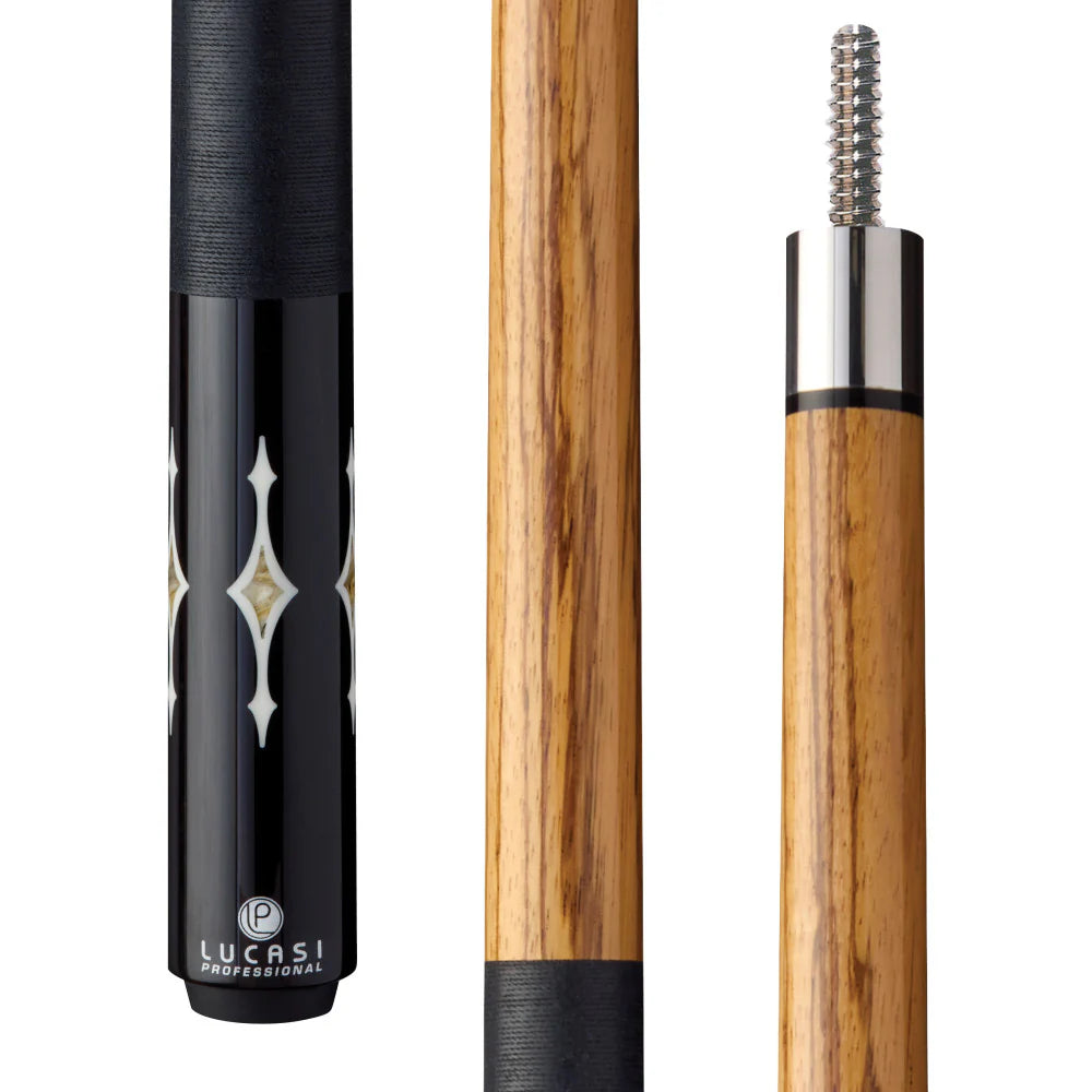 Lucasi Pro Series - Zebrawood Cue Butt Only — Billiards.com, Inc