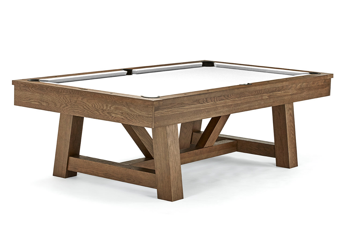 Brunswick Botanic Pool Table - Rustic Dark Brown — Billiards.com, Inc