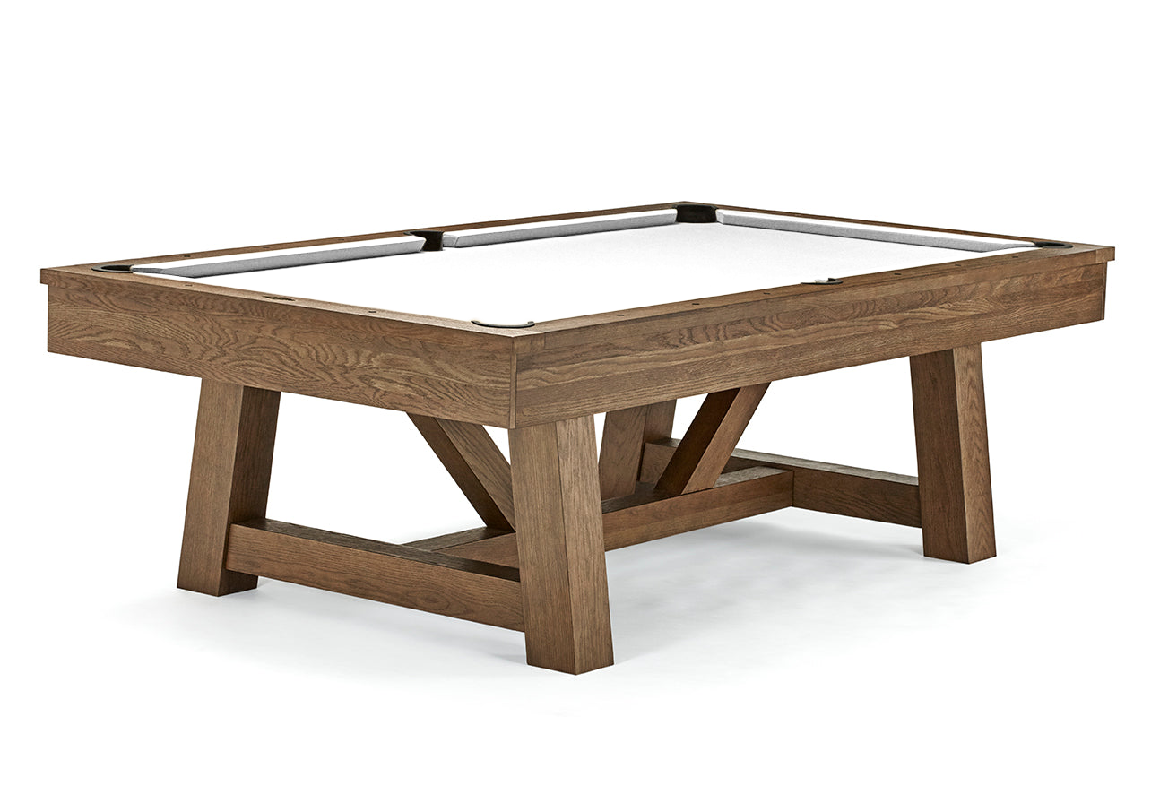 Brunswick Botanic Pool Table - Rustic Dark Brown — Billiards.com, Inc