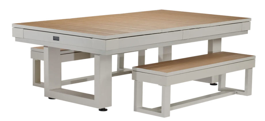 American Heritage Lanai - Oyster Grey 8' Outdoor Pool Table