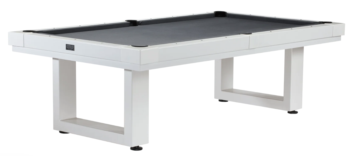 American Heritage Lanai - Pearl White 8' Outdoor Pool Table