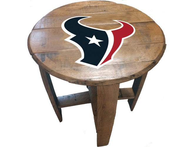Imperial USA Officially Licensed NFL Oak Barrel Side Table