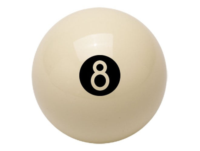 Aramith White Eight Ball