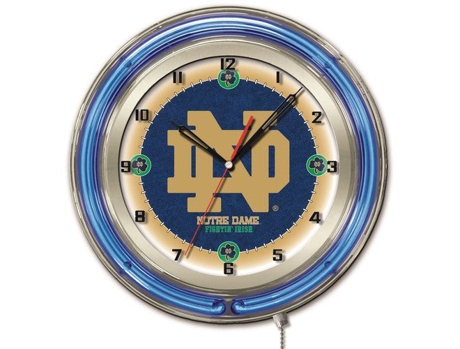Holland Bar Stool Co. NCAA Licensed 19" Neon Clock