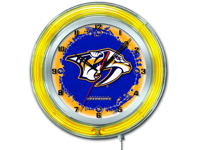 Holland Bar Stool Co. NHL Licensed 19" Neon Clock