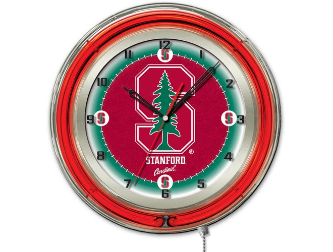 Holland Bar Stool Co. NCAA Licensed 19" Neon Clock