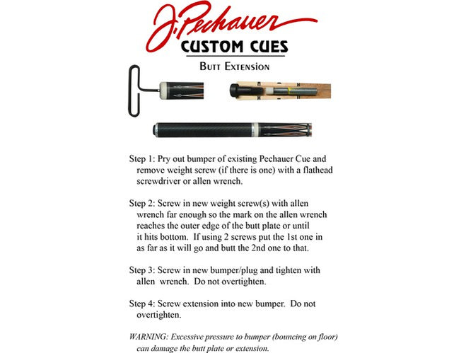 J. Pechauer Butt Extension Kits — Billiards.com, Inc